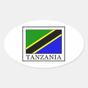 Tanzania Oval Sticker