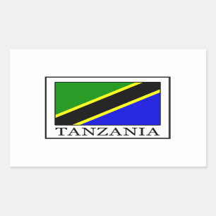 Tanzania Rectangular Sticker