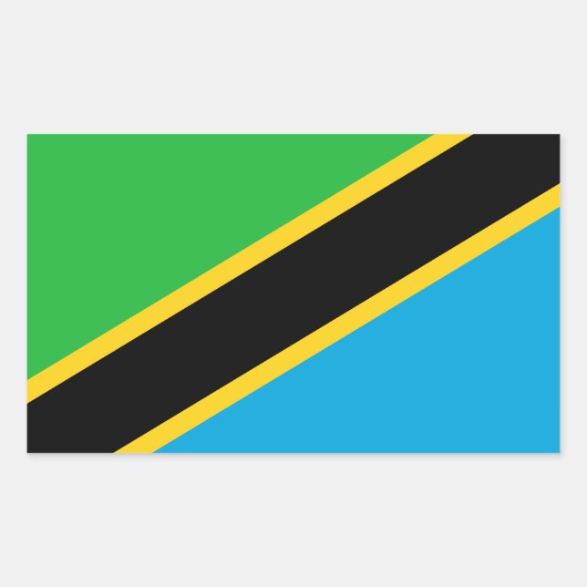 Tanzania Rectangular Sticker (Front)
