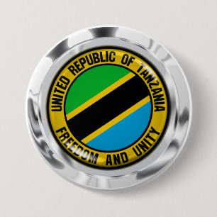 Tanzania Round Emblem 7.5 Cm Round Badge