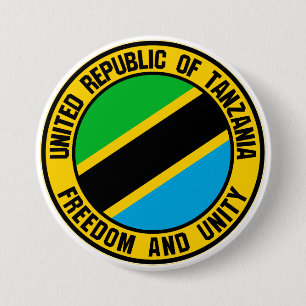 Tanzania Round Emblem 7.5 Cm Round Badge