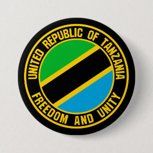 Tanzania Round Emblem 7.5 Cm Round Badge