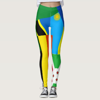 Tanzania Rwanda Burundi South Sudan Uganda kenya Leggings