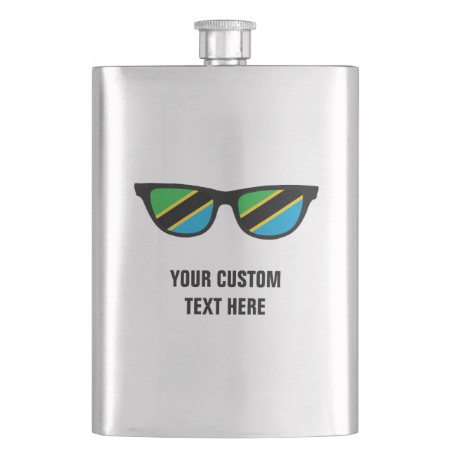 Tanzania Shades custom flask (Front)