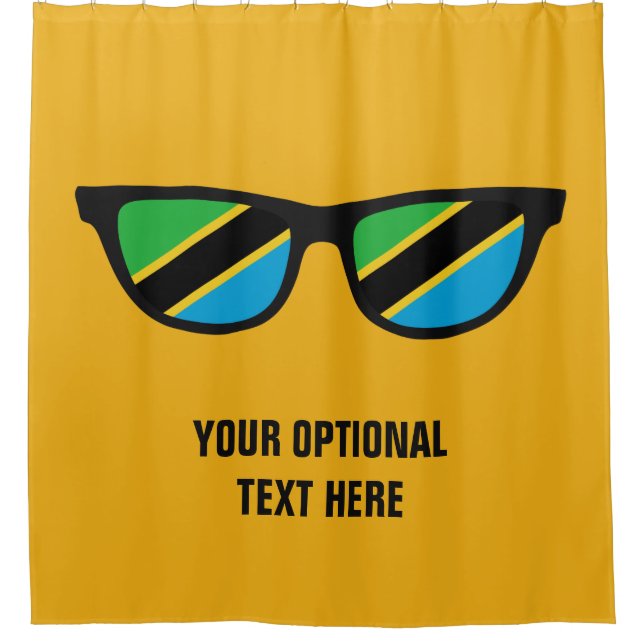 Tanzania Shades custom shower curtain (Front)