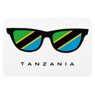 Tanzania Shades custom text & colour magnet