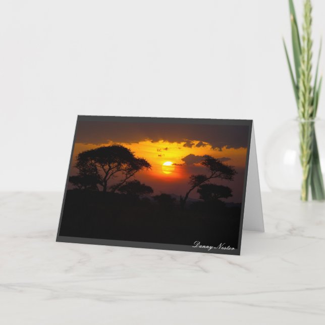 Tanzania Sunset Card (Front)