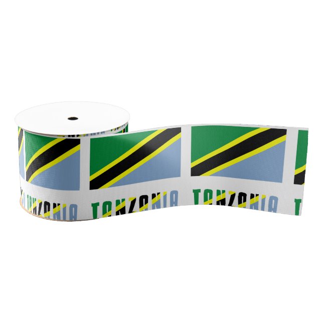 Tanzania Tanzanian Flag Grosgrain Ribbon (Spool)