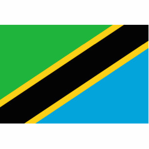 Tanzania – Tanzanian Flag Standing Photo Sculpture