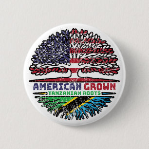 Tanzania Tanzanian US American USA United States 6 Cm Round Badge