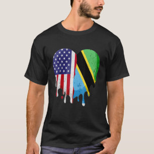 Tanzanian American Patriot Grown Country Melting H T-Shirt
