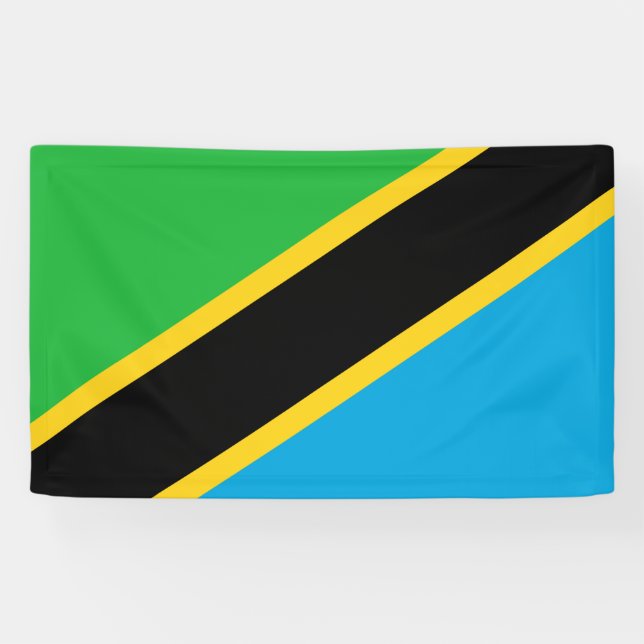Tanzanian Flag Banner (Horizontal)
