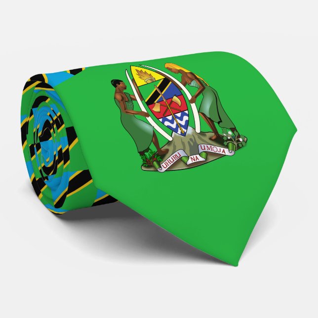 Tanzanian Flag & Coat of Arms, Flag of Tanzania Tie (Rolled)