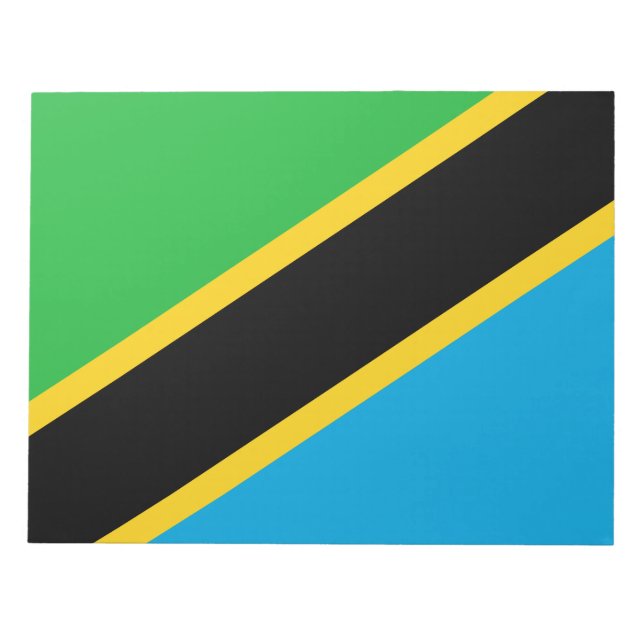 Tanzanian Flag Notepad (Front)