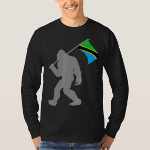 Tanzanian Flag On Tanzania Flag T-Shirt