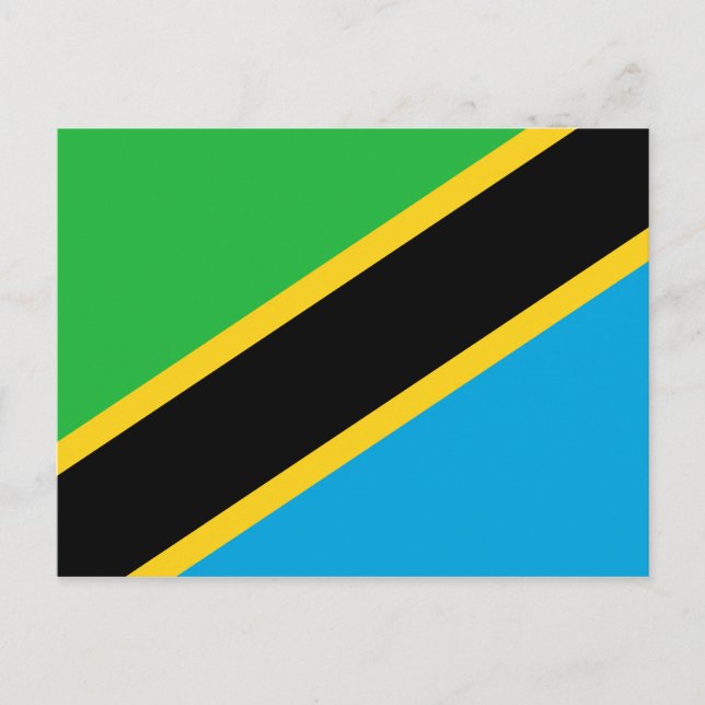 Tanzanian Flag Postcard (Front)