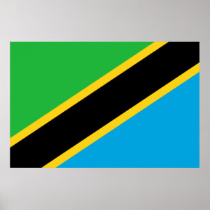 Tanzanian Flag Poster