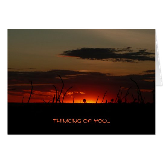 Tanzanian Sunset Card
