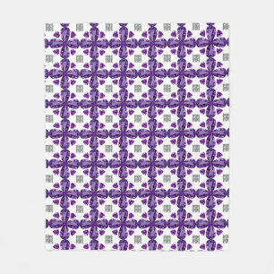 Tanzanite 4-Leaf Fleece Blanket