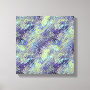 Tanzanite Blue Liquid Pattern Canvas Print