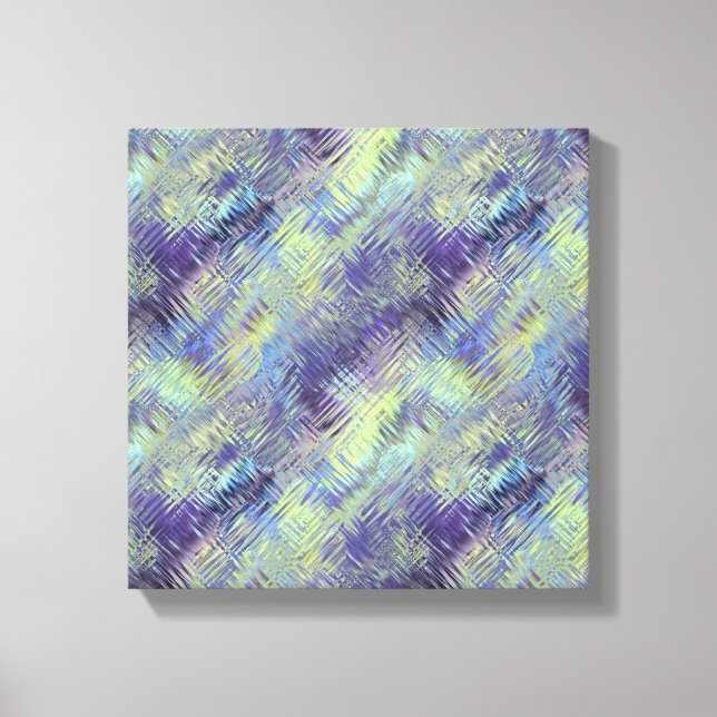 Tanzanite Blue Liquid Pattern Canvas Print (Front)