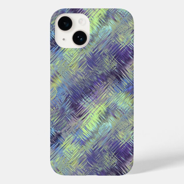 Tanzanite Blue Liquid Pattern Case-Mate iPhone Case (Back)