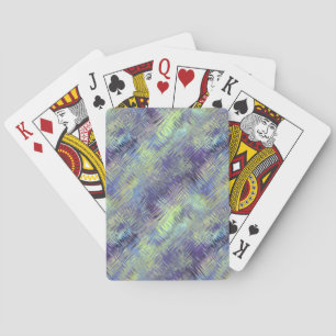 Tanzanite Blue Liquid Pattern Playing Cards