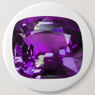 Tanzanite Gemstone Purple 6 Cm Round Badge