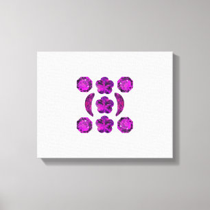 Tanzanite Gemstone Purple Canvas Print
