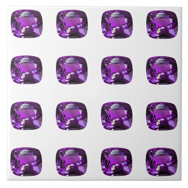 Tanzanite Gemstone Purple Tile (Front)