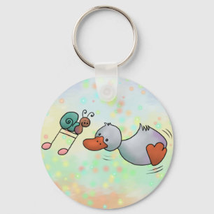 Tanzende Ente Schlüsselger Key Ring