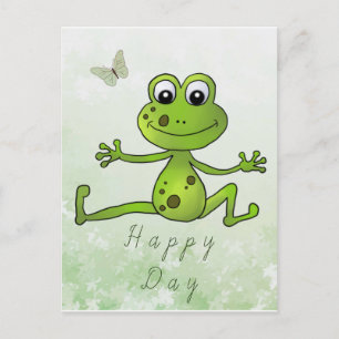 tanzender Frosch  Postcard