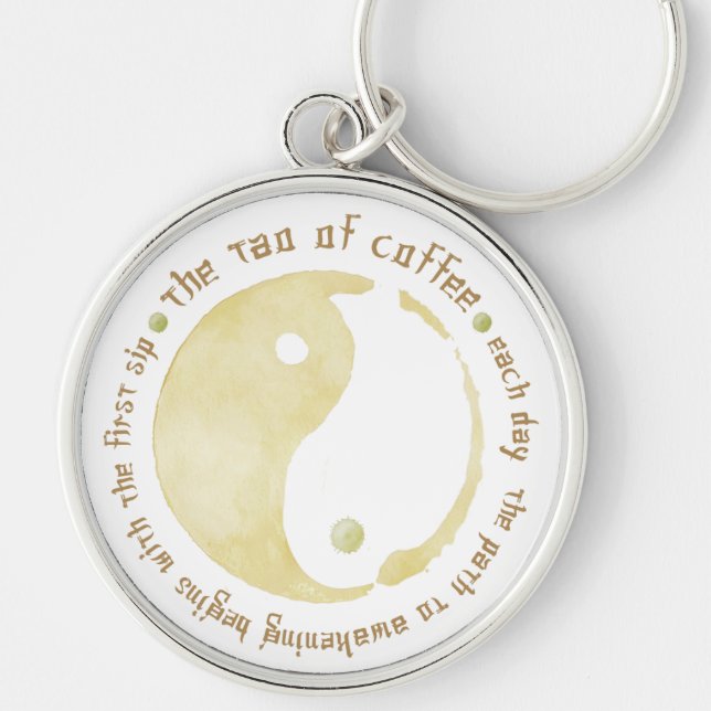 tao of coffee key ring (Front)