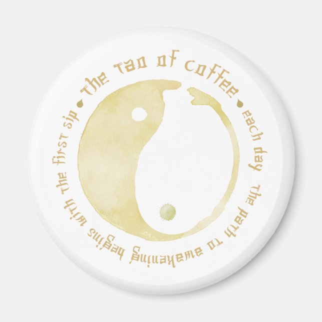 tao of coffee magnet (Front)