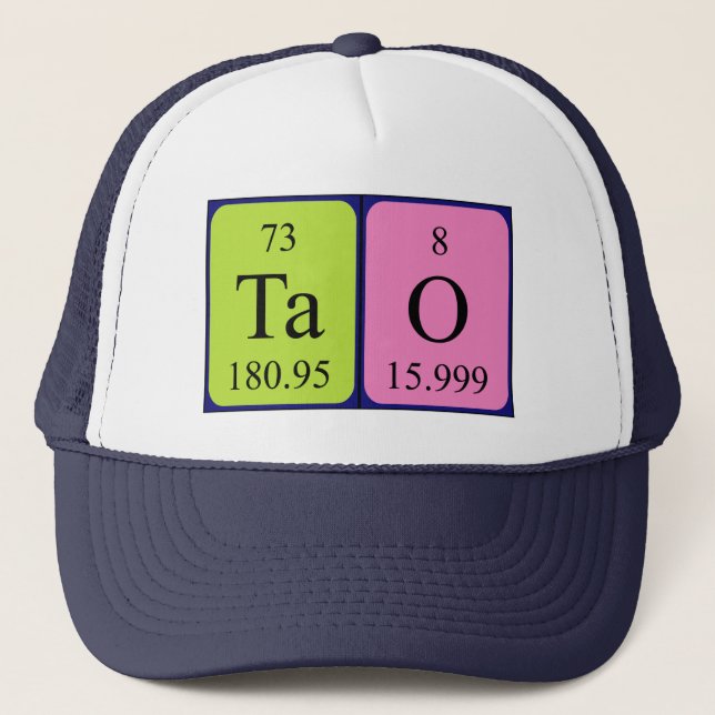 Tao periodic table name hat (Front)