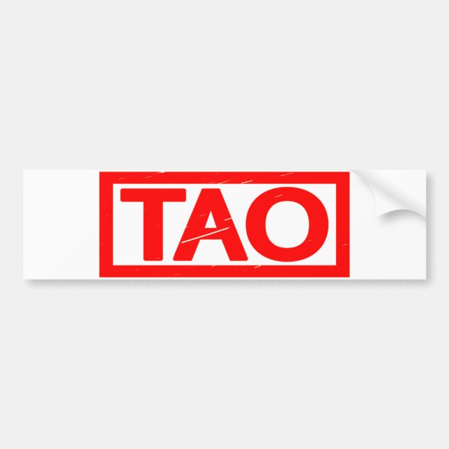 Tao Stamp Bumper Sticker (Front)