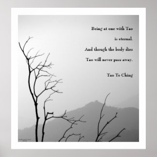 Tao Te Ching No.1 / Poster