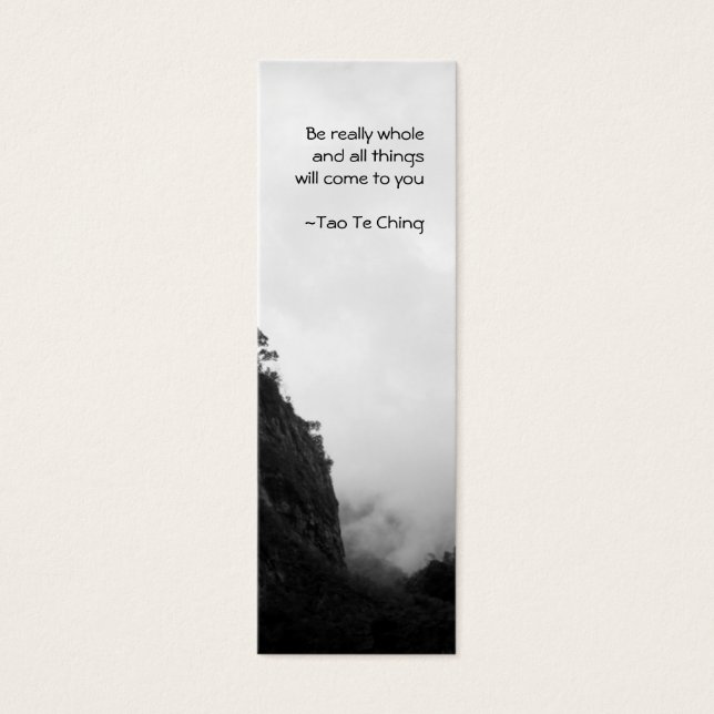 Tao Te Ching  No.2 Bookmark (Front)