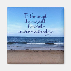 Taoist Quote Beach Photograph Magnet
