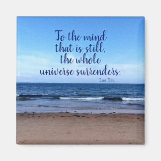 Taoist Quote Beach Photograph Magnet