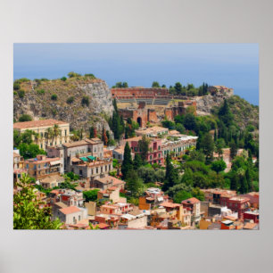 Taormina amphitheater 4 poster
