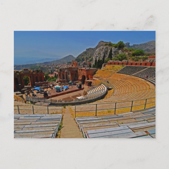 Taormina amphitheatre 2 postcard (Front)