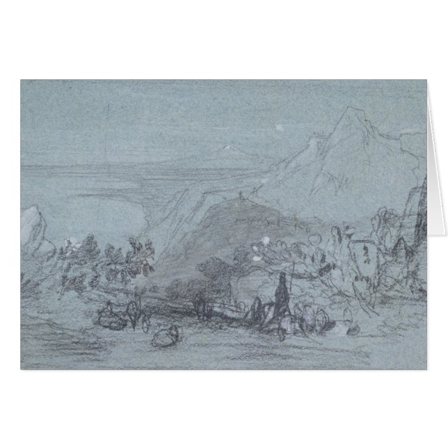 Taormina, from 'Views of Sicily' (chalk & gouache (Front Horizontal)