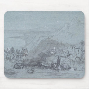 Taormina, from 'Views of Sicily' (chalk & gouache Mouse Mat