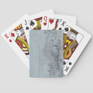 Taormina, from 'Views of Sicily' (chalk & gouache Playing Cards
