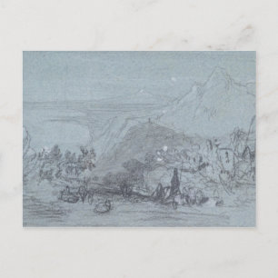 Taormina, from 'Views of Sicily' (chalk & gouache Postcard