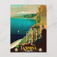 Taormina, Sicily, Italy, view on the coast