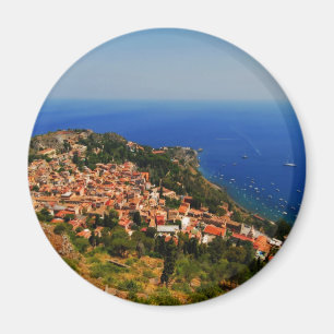 Taormina view 2 magnet