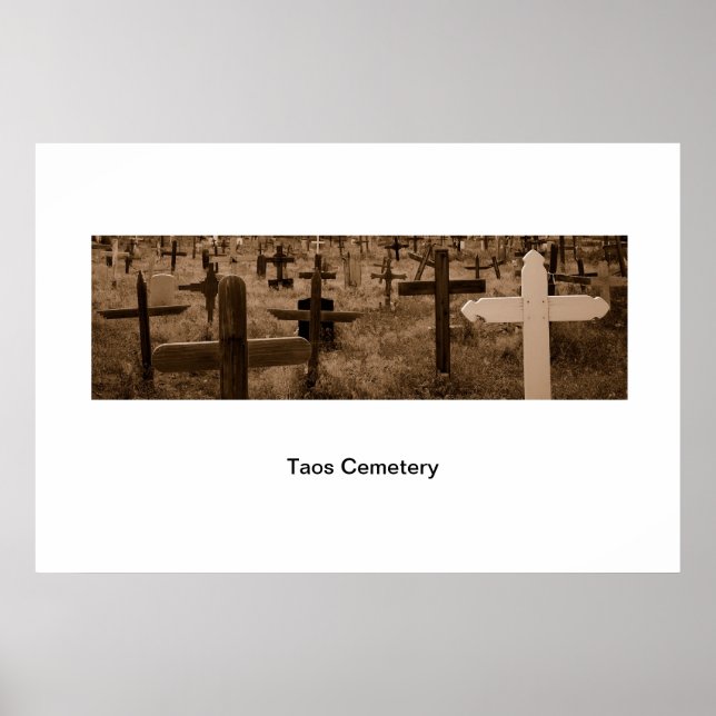 Taos Cemetary Poster (Front)