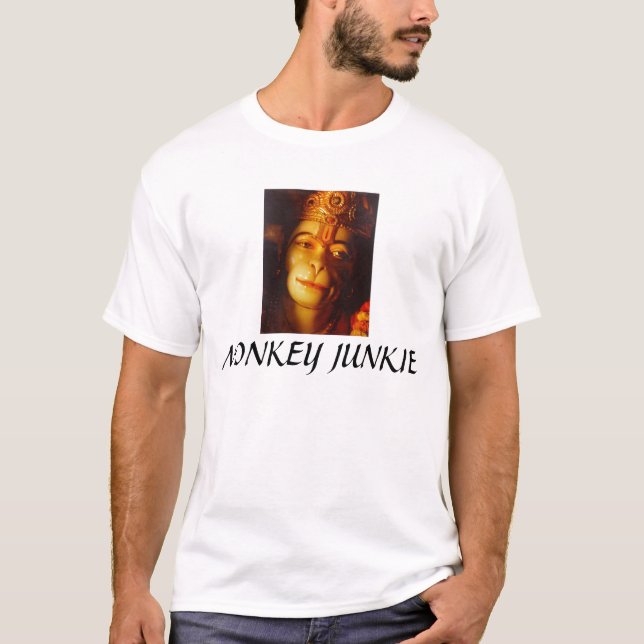TAOS Hanuman clsoeup, MONKEY JUNKI... - Customised T-Shirt (Front)